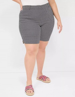 Women Lane Bryant 4-Season Bermuda Shorts Navy | NWV559RA