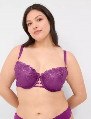 Women Lane Bryant Boost Balconette Bra Purple | SMM5674QF