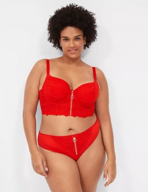 Women Lane Bryant Boost Longline Balconette Bra Red | EZS225FK