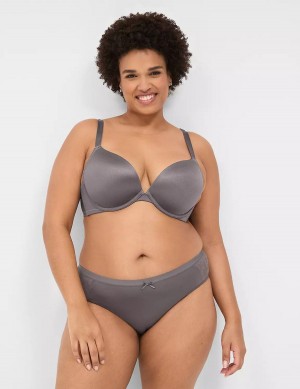 Women Lane Bryant Boost Plunge With Lace Bralettes Dark Grey | XFK3689MC