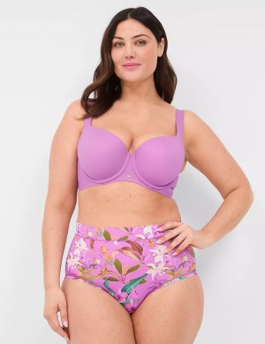 Women Lane Bryant Comfort Bliss Full Briefs Purple | GRE9257MO