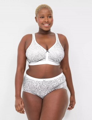 Women Lane Bryant Cotton Full Briefs White | YIY667GM