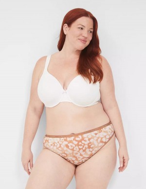 Women Lane Bryant Cotton Thong Panty Beige | JJC9281ER