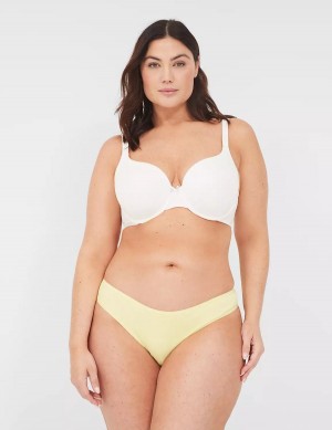 Women Lane Bryant Crush Cotton Dipped Tanga Briefs Yellow | VTR3578QW