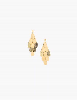 Women Lane Bryant Dangle Chandelier Earrings Gold | UJV5991TY