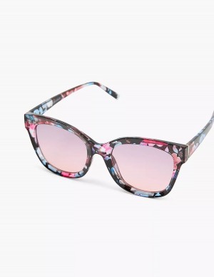 Women Lane Bryant Floral Print Cateye Sunglasses Multicolor | BFO2963NZ