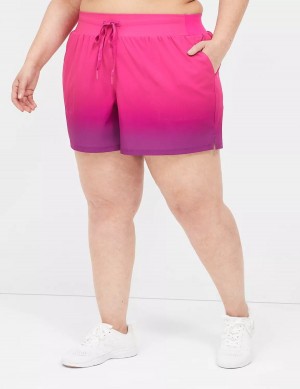 Women Lane Bryant LIVI Stretch Woven Shorts Pink | WPC5314IU