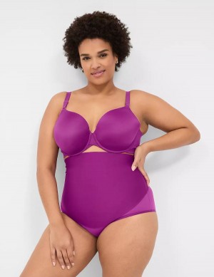 Women Lane Bryant Level 2 Totally Smooth Ultra High-Waist Briefs Purple | YNU6433UA