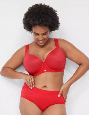 Women Lane Bryant Modern Luxe Lightly Lined Balconette Bra Red | RJP8371RS