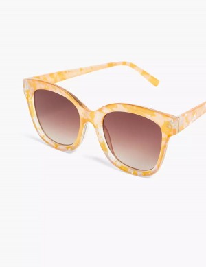 Women Lane Bryant Orange Cateye Sunglasses Orange | FLQ4431OK