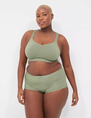 Women Lane Bryant Seamless Strappy-Back Bralettes Green | GQD5023OF