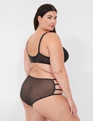 Women Lane Bryant Strappy Brief Briefs Black | NXU4988SU