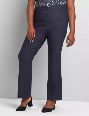 Women Lane Bryant Tighter Tummy High-Rise Boot 4-Season Pants Blue | VDK7865DQ