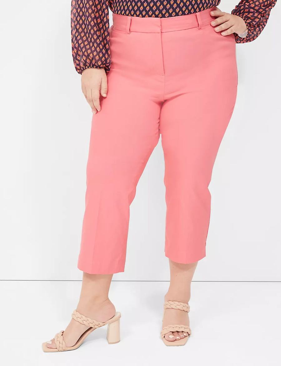 Women Lane Bryant 4-Season Slim Capri Pants Coral | IWG4110JA