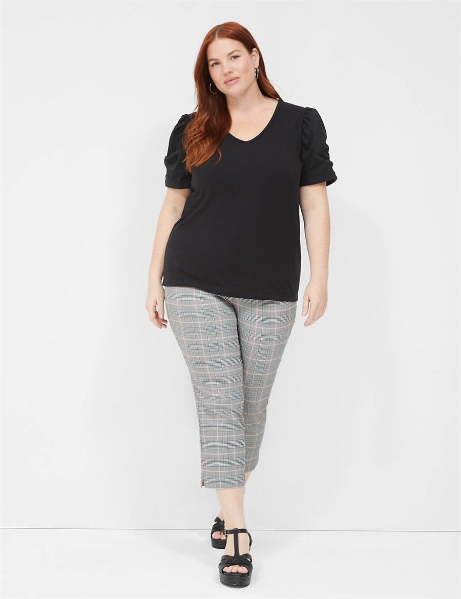 Women Lane Bryant 4-Season Slim Capri Pants Black | BQC7831SP