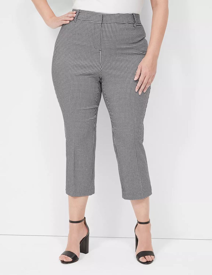 Women Lane Bryant 4-Season Slim Capri Pants Black | DXF3926CA