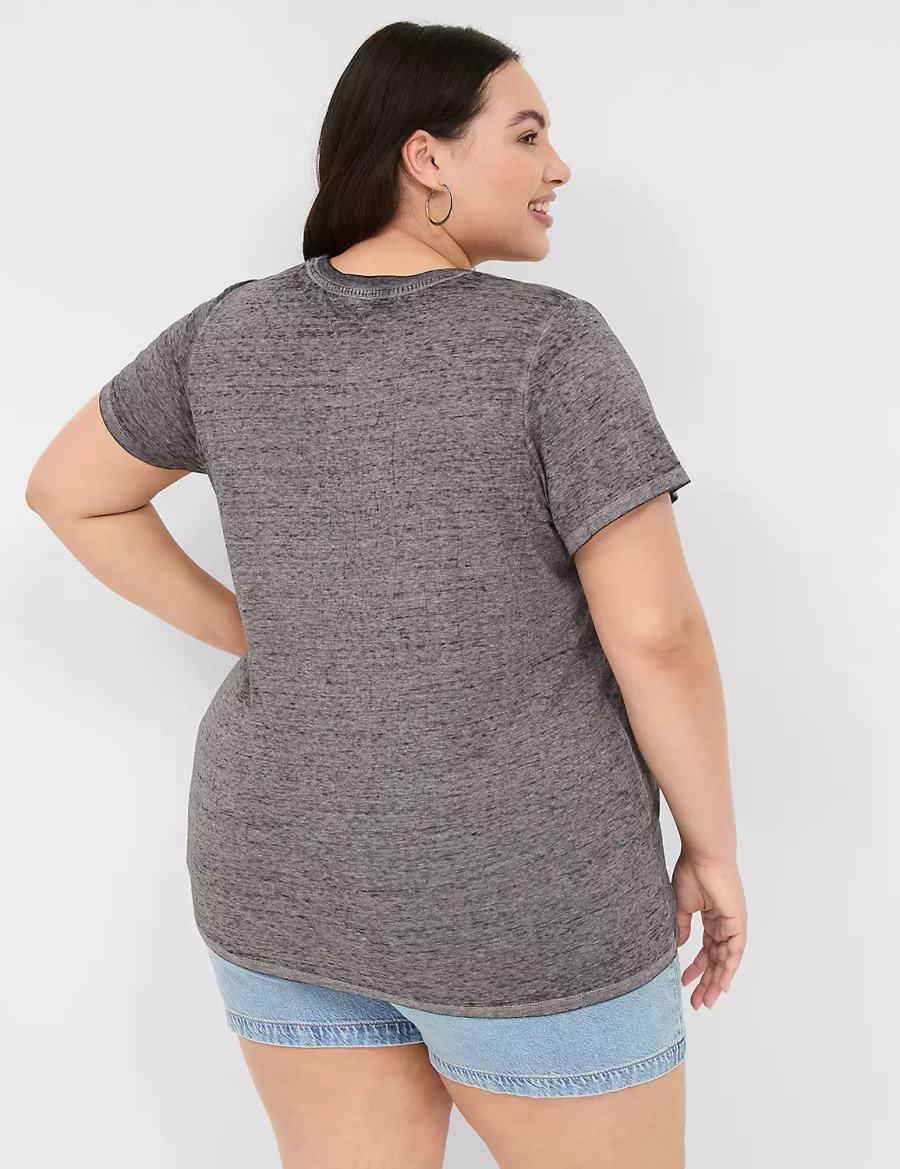 Women Lane Bryant Barbie Graphic Tee T Shirts Grey | JBX4496MC