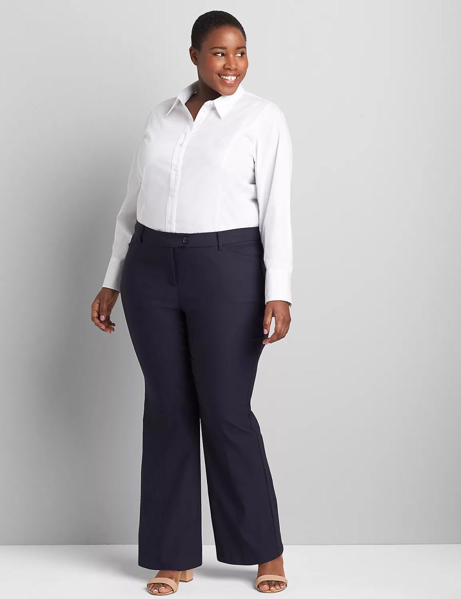 Women Lane Bryant Boot 4-Season Pants Blue | NJT7465ID