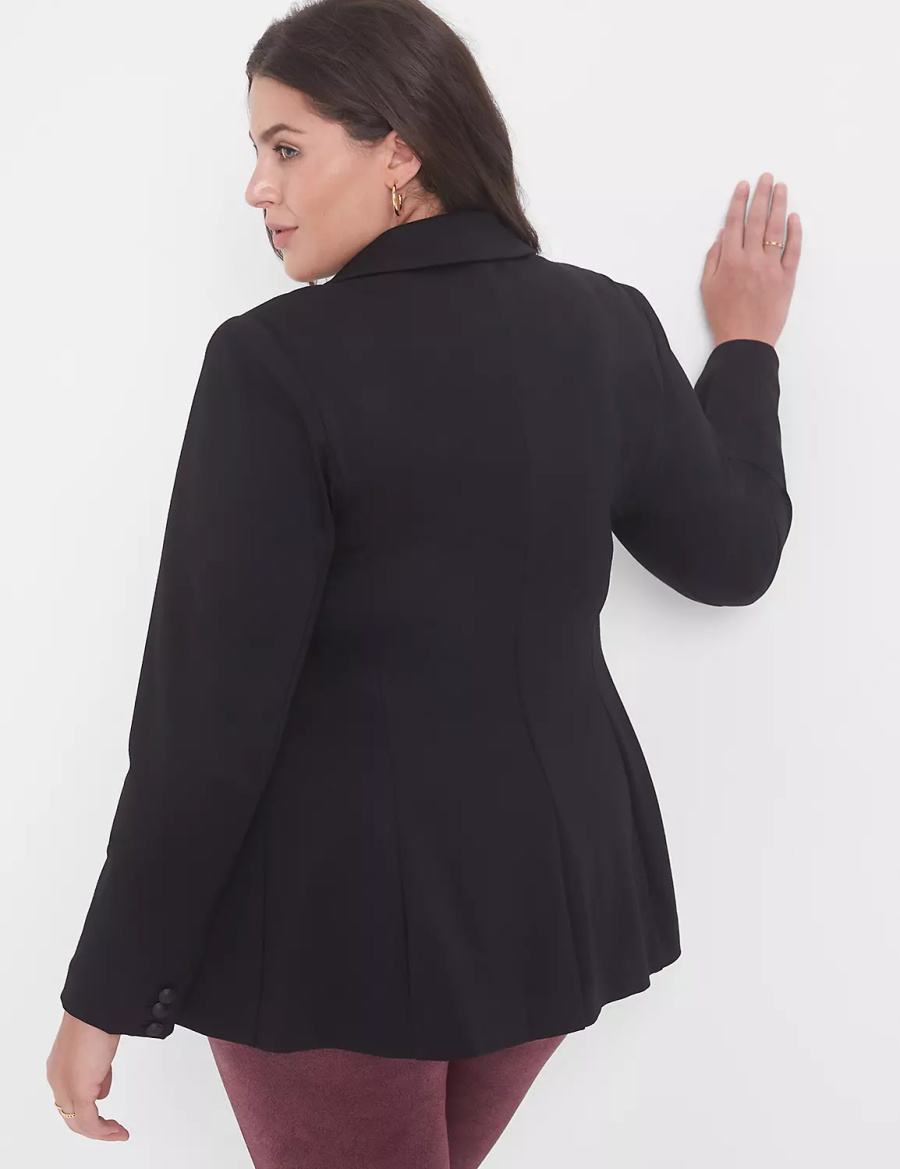 Women Lane Bryant Bryant Blazers Black | PVU8419JX