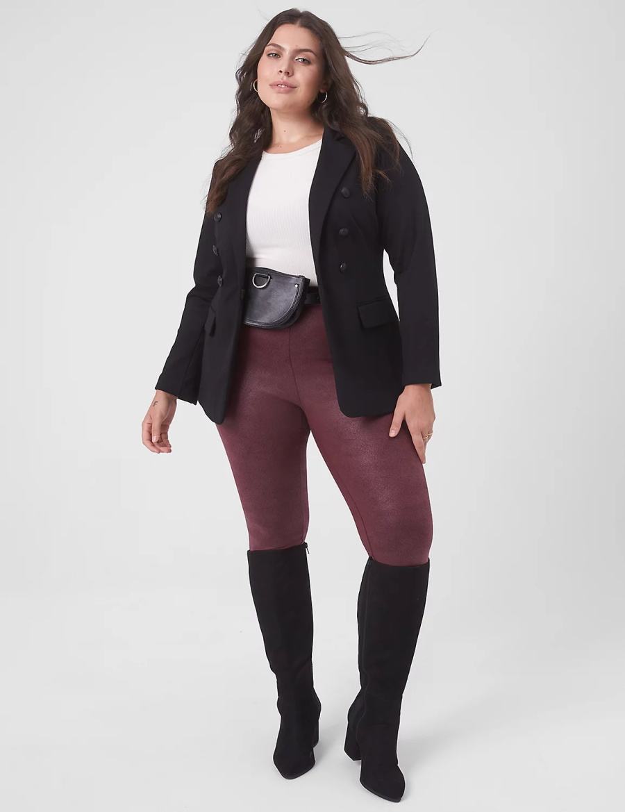 Women Lane Bryant Bryant Blazers Black | PVU8419JX