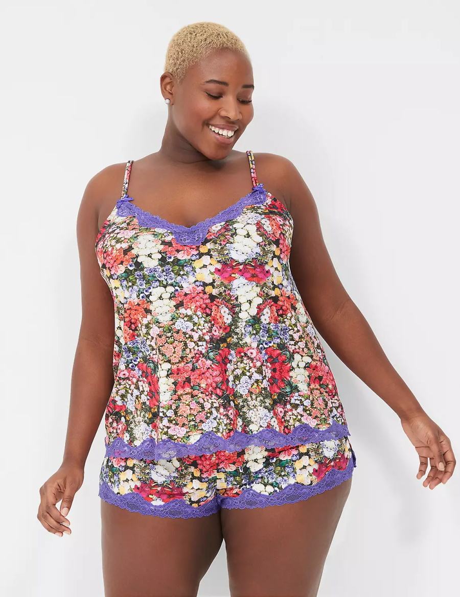 Women Lane Bryant Cami & Short Set Pajamas Multicolor | QBG1916DX