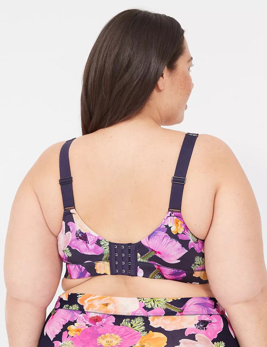 Women Lane Bryant Comfort Bliss Lightly Lined Full Coverage Bralettes Blue | XXC5889BY