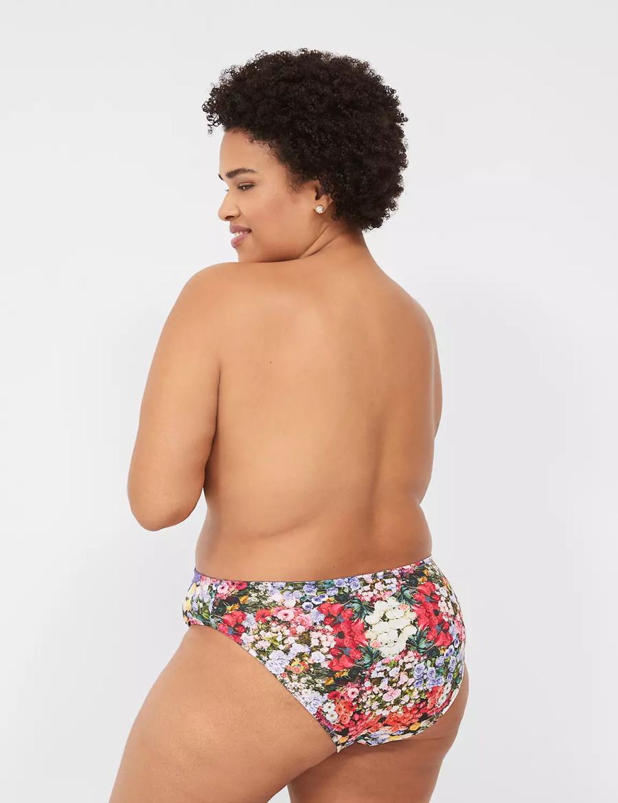 Women Lane Bryant French Briefs Purple Multicolor | HGH8517AL