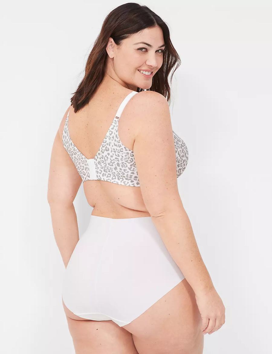 Women Lane Bryant Invisible Edge Full Briefs White | FCE988PW