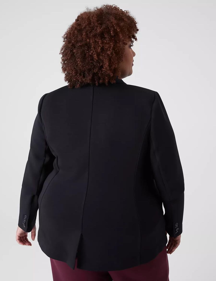 Women Lane Bryant Journey Knit With Zipper Pocket Jackets Black | BAL7664ZB