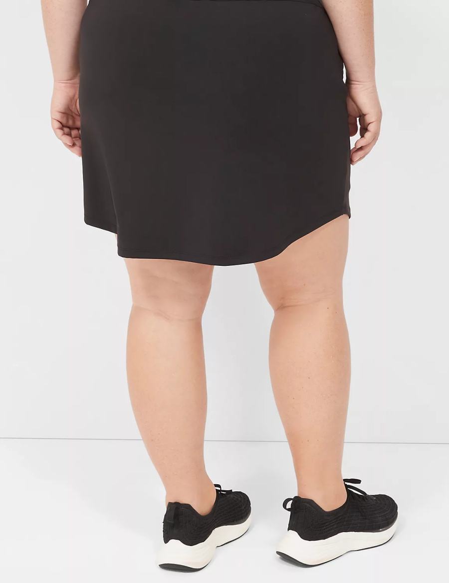 Women Lane Bryant LIVI Knit Shorts Black | IGS7118BZ