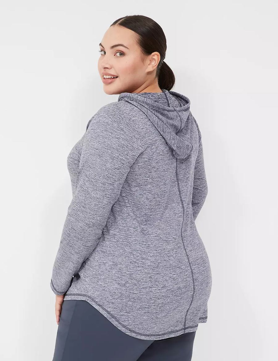 Women Lane Bryant LIVI Long-Sleeve Recycled LIVI Soft Hoodie Navy | PFB854NI