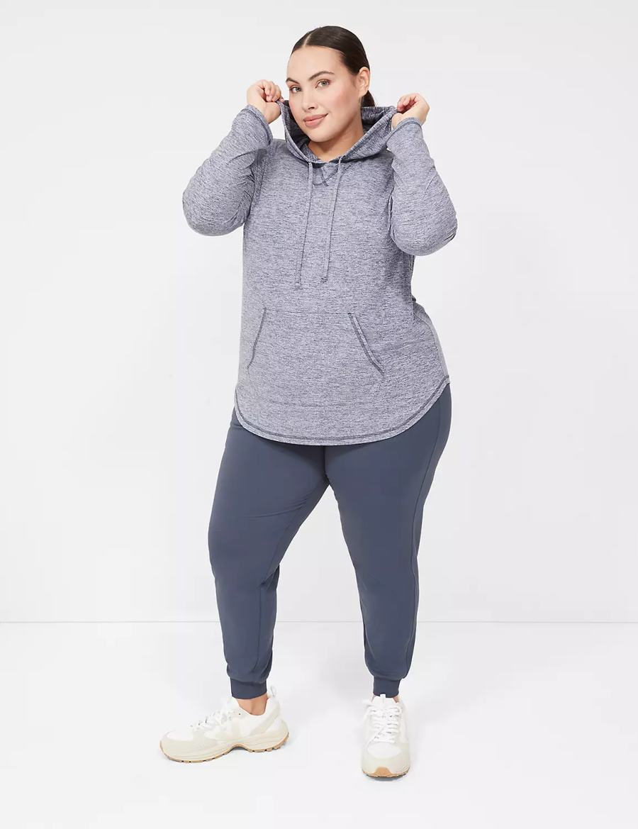 Women Lane Bryant LIVI Long-Sleeve Recycled LIVI Soft Hoodie Navy | PFB854NI