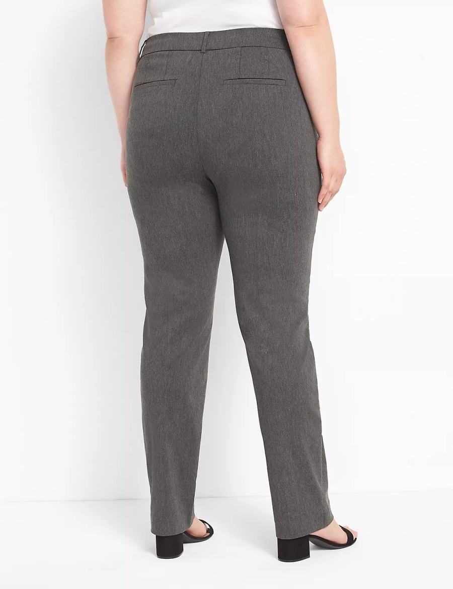 Women Lane Bryant Straight Leg 4-Season Pants Grey | SJT4112RG