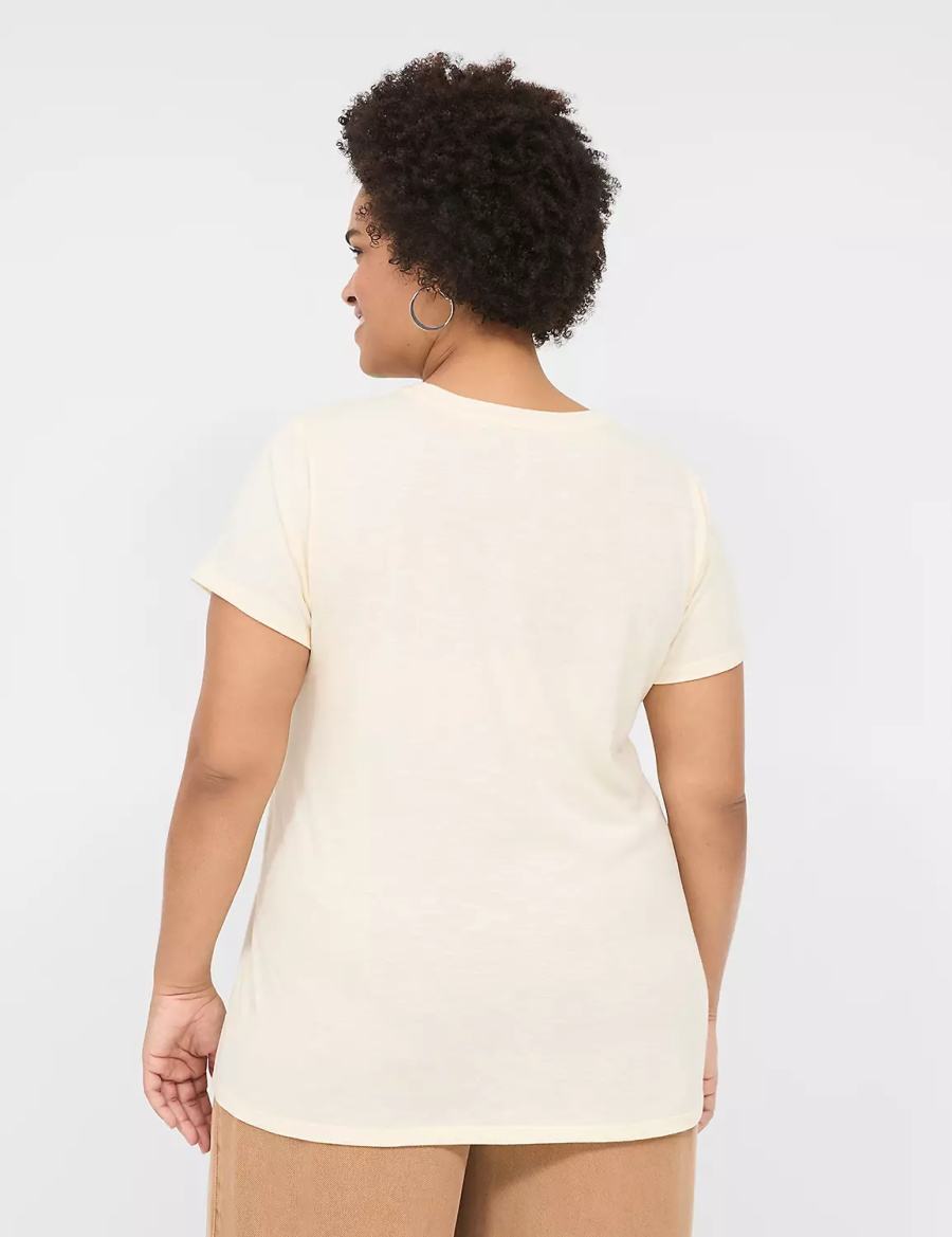 Women Lane Bryant Teachers Inspire Graphic Tee T Shirts White | UGC2495NK