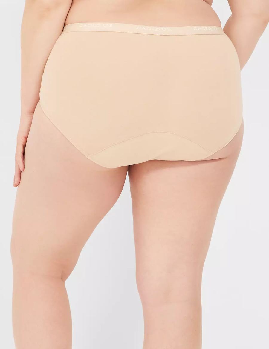 Women Lane Bryant Total Confidence Full Briefs Beige | NWQ8629IK